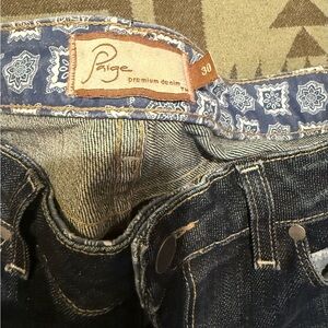Paige Jeans EEUC Size 30 vintage flare jeans dark wash